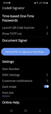 CodeB Signator android App screenshot 8